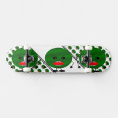 Angry Watermelon door Kenneth Yoncich Persoonlijk Skateboard (Horizontaal)