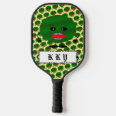 Angry Watermelon door Kenneth Yoncich Pickleball Paddle (Achterkant)