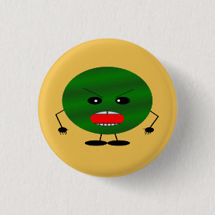 Angry Watermelon Ronde Button 3,2 Cm