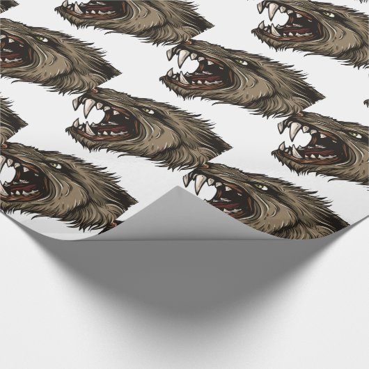 Angry Werewolf Cadeaupapier (Hoek)