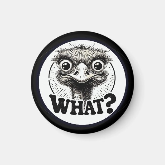 "Angry What Emu" Magnet (Voorkant)
