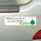 Angry Witch bumpersticker (Op auto)