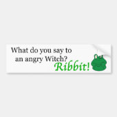 Angry Witch bumpersticker (Voorkant)