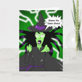 Angry Witch: Verjaardag Kaart (Voorkant)