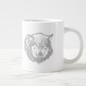 Angry Wolf in Gray Grote Koffiekop (Rechts)