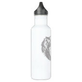 Angry Wolf in Gray Waterfles (Links)