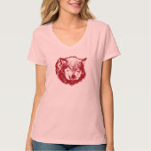 Angry Wolf in Red T-shirt (Voorkant)