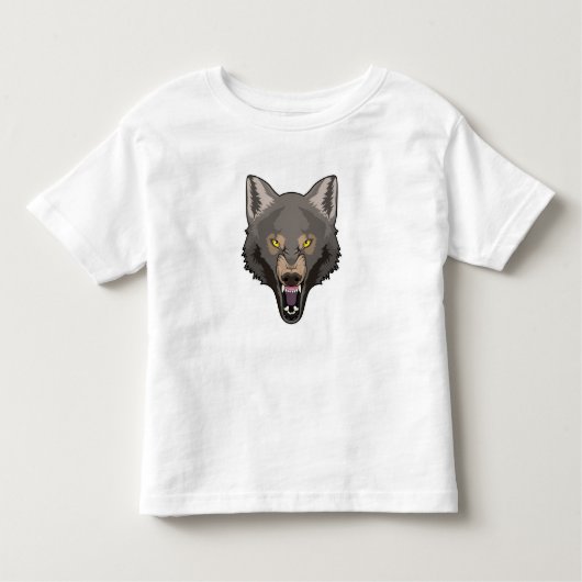 Angry Wolf Kinder Shirts (Voorkant)
