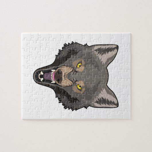 Angry Wolf Legpuzzel (Horizontaal)