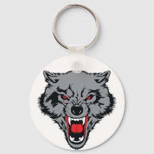 Angry Wolf Sleutelhanger