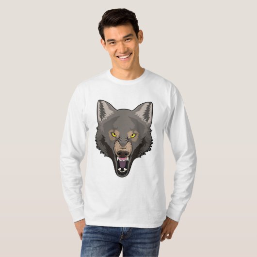Angry Wolf T-shirt (Voorkant volledig)