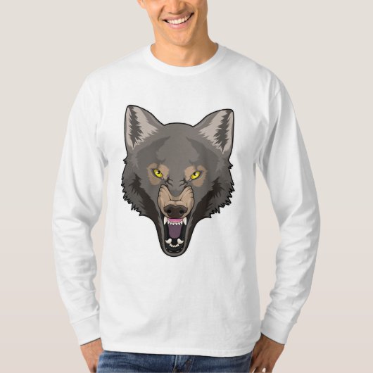 Angry Wolf T-shirt (Voorkant)