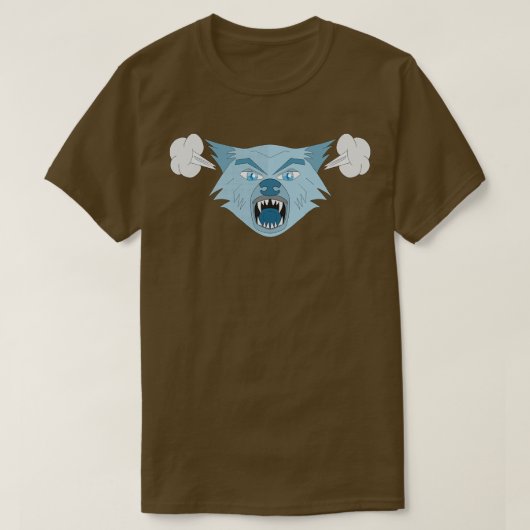 Angry Wolf T-shirt (Design voorkant)