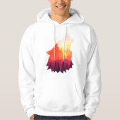 Angry wolf tekening hoodie (Voorkant)