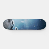 Angry wolves en de maan persoonlijk skateboard (Horizontaal)
