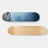 Angry wolves en de maan persoonlijk skateboard (Horizontaal)