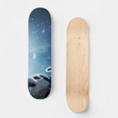 Angry wolves en de maan persoonlijk skateboard (Voorkant)