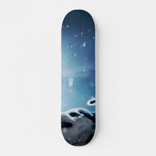 Angry wolves en de maan persoonlijk skateboard (Voorkant)