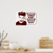 Angry Woman: Waarom trekt u de stekker uit de inte Poster (Keuken)