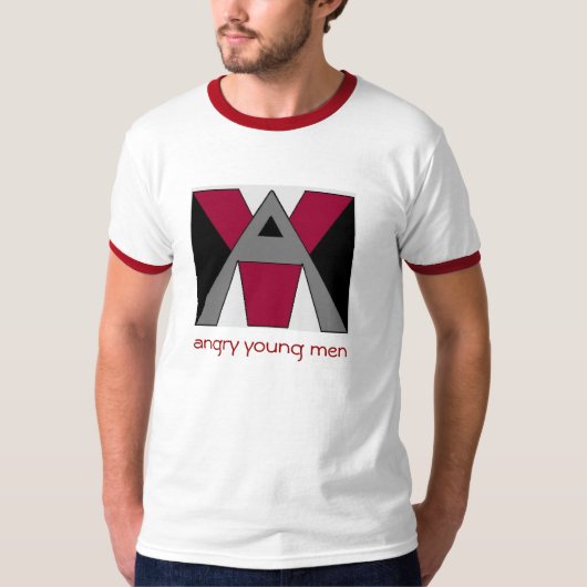 Angry Young Mannen Ringer T-shirt (Voorkant)