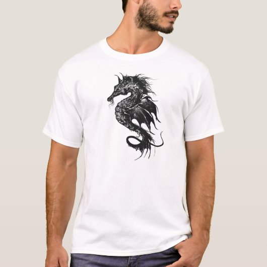 Angry Zee Horse in Black T-shirt (Voorkant)