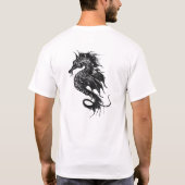Angry Zee Horse in Black T-shirt (Achterkant)