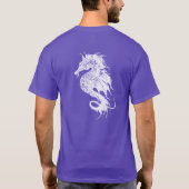 Angry Zee Horse in White Pick Your Background T-shirt (Achterkant)