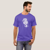 Angry Zee Horse in White Pick Your Background T-shirt (Voorkant volledig)