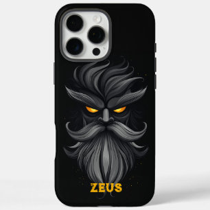 Angry Zeus Black iPhone 16 Pro Max Hoesje
