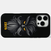 Angry Zeus Black Case-Mate iPhone Case (Achterkant (horizontaal))