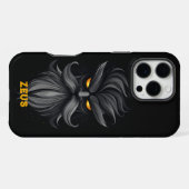 Angry Zeus Black iPhone Hoesje (Achterkant horizontaal)