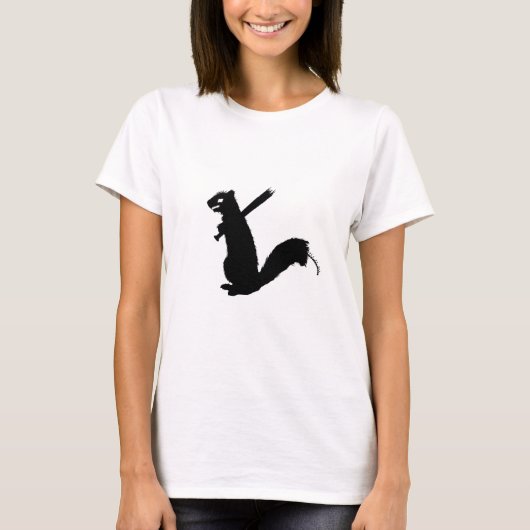 Angry Zombie Squirrel Collectie T-shirt (Voorkant)