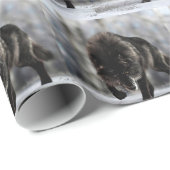 Angry zwarte wolf cadeaupapier (Rol Hoek)