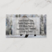 Angry zwarte wolf visitekaartje (Voorkant)