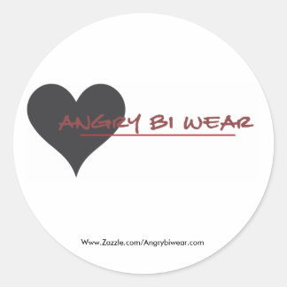 Angrybiwear Ronde Sticker