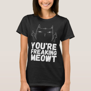 Angrycats Sarcastische Cat Black Cat Humor T-shirt