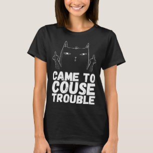 Angrycats Sarcastische Cat Black Cat Humor T-shirt