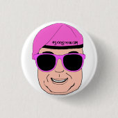@AngrySalmond Badge Ronde Button 3,2 Cm (Voorkant)