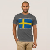 #AngrySwede T-shirt (Donker) (Voorkant volledig)