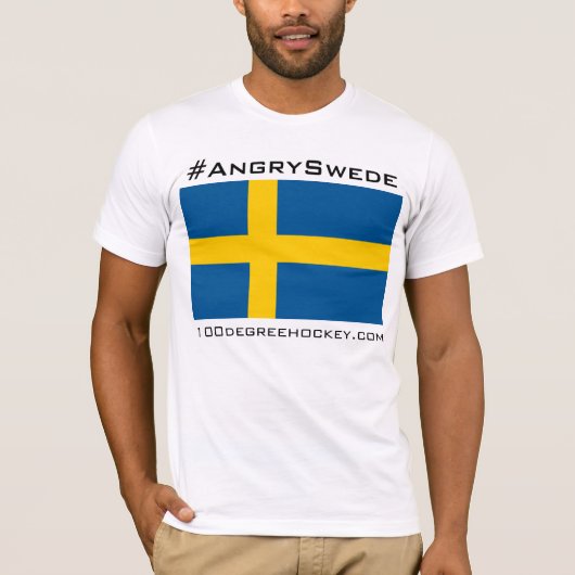 #AngrySwede T-shirt (Licht) (Voorkant)