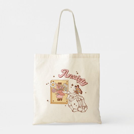 Angst aan-uit-schakelaar Canvas tas (Achterkant)