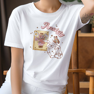 Angst aan-uit-schakelaar Geestelijke gezondheidsza T-shirt