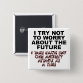 Angst Aanval Grappige Knop Speldje (Voorkant /achterkant)