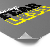 angst altijd minder om moderne grijs en geel te ci poster (Hoek)