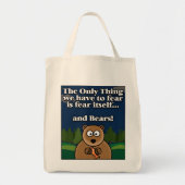 Angst Beren Tote Bag (Voorkant)