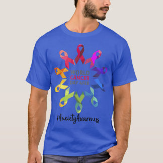 Angst Bewustwording Wereldkankerdag Angst Awarene T-shirt