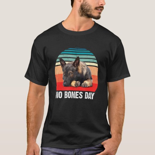 Angst bij Duitse herder voor Duitse hond T-shirt (Voorkant)