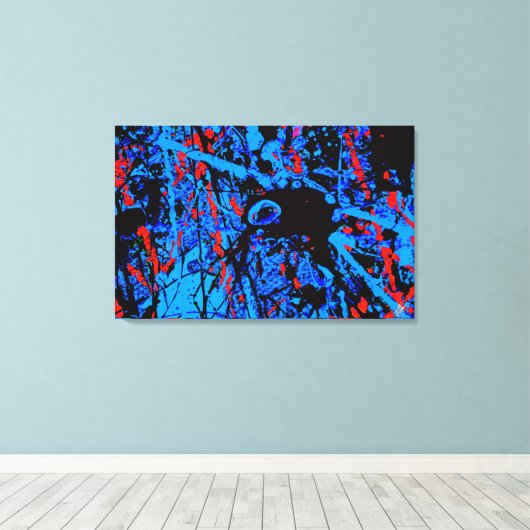 Angst Canvas Afdruk (Insitu (Houten vloer))