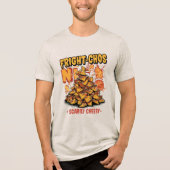 Angst-chos Halloween Spooky Nacho Joke Food Pun Tri-Blend Shirt (Voorkant)
