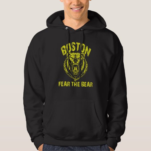 Angst dat de Beer Hockey op de hoogte is van Bosto Hoodie (Voorkant)